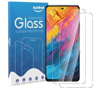 Natbok Paquete de 2 protectores de pantalla compatibles con TCL 60 XE NXTPAPER 5G, cobertura completa, película de vidrio templado 9H, transparente HD, resistente a los arañazos, sin burbujas, para