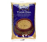 Natco Toor Dal - Lentejas Toor Plana de la India para Sopas, Guisos, Estofados y Platos de Verduras - Bolsa de 2 kg