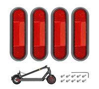 Natcoo Cubiertas Reflectantes Patinete para Xiaomi M365, Pro, Pro2, 1S, Essential, Mi3, Cubierta Lateral con Reflector para Segway Ninebot MAX G30D 2/G30 Series, Accesorios Scooter