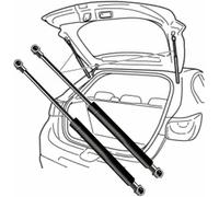 NATDDFU Varilla de Soporte del Maletero de la Puerta Trasera del Coche para Citroen C4 2004-2011 Varilla de Soporte del Resorte de Gas del portón Trasero