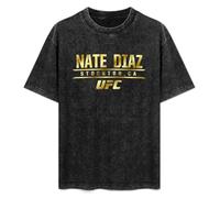 Nate Diaz Black Haymaker Tri-Blend Men's Hooded Long Sleeve Pullover Sweatshirts T-Shirt Black XL