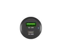 NATEC - Coney Universal Negro Encendedor de cigarrillos Carga rápida Auto - NUC-1980