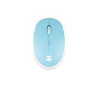 Natec Ratón Harrier 2 óptico inalámbrico 1600 DPI Bluetooth 5.1 4 botones Azul/Blanco