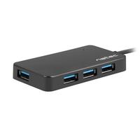 Hub NATEC 4 puertos 5000 Mbit/s modelo Moth USB 3.2 Gen 1 cable 0,15 m Negro