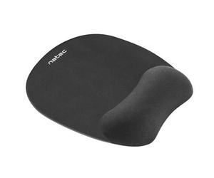Natec mousepad ergonomic chipmunk memory foam filling, black