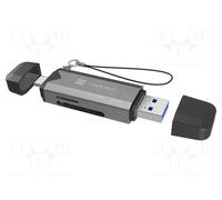 Lector de Tarjetas NATEC NCZ-2262 USB 3.1 Negro Gris 5000 Mbit/s