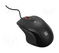 Ratón Natec con cable 4000 DPI retroiluminación RGB 5 botones USB tipo A
