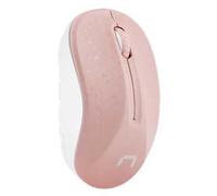 RATON NATEC TOUCAN INALAMBRICO 1600 DPI OPTICO ROSA-BLANCO