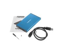 Natec rhino go carcasa de disco duro/ssd azul 2.5'
