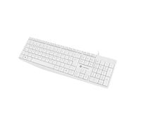 TECLADO NATEC NAUTILUS SLIM LAYOUT 106 TECLAS BLANCO