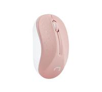 RATON NATEC TOUCAN INALAMBRICO 1600 DPI OPTICO ROSA-BLANCO