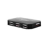 Natec USB HUB 4-Port Locust USB 2.0, Negro