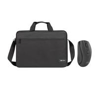 KIT MALETIN NATEC WALLAROO 2 CON RATON WIRELESS NEGRO PARA PORTATIL HASTA 15.6