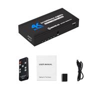 NATEFEMIN 4K 60Hz HDMI 5X1 Switch Video Splitter, HDMI Switch Splitter HDMI 2.0 Switch Splitter para HDTV PC Gamepad Console para Xbox para PS5, 5 entradas 1 salida, con control remoto