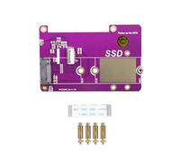 NATEFEMIN Adaptador para Raspberry Pi 5, PCIE Pcie X1 Gen2 Gen3 a M.2 SSD NVMe SSD HAT adaptador