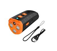 NATEFEMIN Dispositivo anti ladridos para mascotas con linterna LED, mini dispositivo ultrasónico de control de ladridos de perro para uso en interiores y exteriores, seguro para entrenadores de perros
