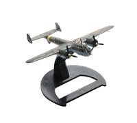 NATEFEMIN German Dornier Do 17Z Flying Pencil WWII Bomber Model Plane 1/144 Diecast Alloy Aircraft Toy with Stand for Collectors