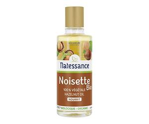 Natessance Aceite de avellana orgánico, 100% puro/vegetal, nutre la piel rica en Omega 9/Vitamina E/Anti-Oxidante Natural Flacon, 100 ml