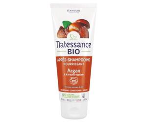 Natessance - Acondicionador Nutritivo - Argán Bio & Queratina Vegetal - Certificado Bio Cosmos Organic - Tubo 100% Vegetal - 200 ml