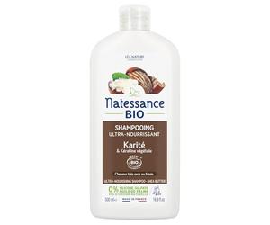Natessance - Champú ultra nutritivo - Karité Bio & Queratina vegetal - Certificado Bio Cosmos Organic - Botella de 500 ml