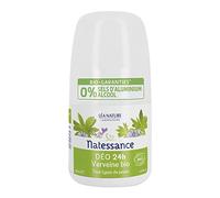Natessance - Desodorante 24H - Verbena orgánica - Certificado Bio Cosmos Organic - Botella Roll-On de 50 ml