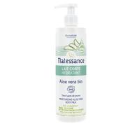 Natessance - Leche corporal hidratante de aloe vera orgánica, 400 ml