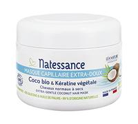 Natessance - Máscara capilar extra suave - Coco orgánico & queratina vegetal - Certificado orgánico Cosmos Organic Pot de - 200 ml