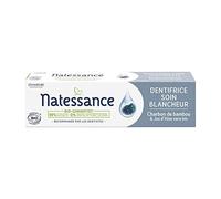 Natessance - Pasta de dientes blanqueadora - Aloe Vera Bio y carbón de bambú - Certificado Bio Cosmos Organic - Tubo 75 ml