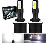 NATGIC 880 899 H27 Bombillas LED Antiniebla de Alta Potencia 75W Más Recientes 3570 CSP Chips Integrados 6500K Xenón Blanco y 2400lm para Faros Antiniebla Luz de Circulación Diurna (Paquete de 2)