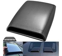 NATGIC Cubierta del respiradero del flujo de aire del automóvil Capota decorativa universal del coche Cucharas Cubierta del adhesivo del respiradero del capó Capucha - Fibra de carbono