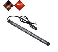 NATGIC Tira de luz Universal para Motocicleta, 32 Luces LED integradas, luz Flexible, luz de Intermitente, luz de Freno, luz Trasera