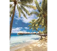 Nathan 12000972 - Puzzle (500 Piezas), diseño de la Playa de Bora-Bora, Polinesia Francesa, para Adultos y niños a Partir de 12 años, diseño de Rompecabezas