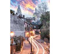 Nathan 12000980 - Puzzle (500 Piezas), diseño de callejón de Montmartre, para Adultos y niños a Partir de 12 años, diseño de Rompecabezas, colección Urbana