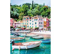 Nathan 12000982 - Puzzle de Primavera en Portofino Loïc Lagarde (500 Piezas), diseño de loïc Lagarde, para Adultos y niños a Partir de 12 años, diseño de Rompecabezas