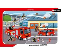 Ravensburger- Puzzle Cadre 15 pièces-Les Pompiers Teo Jazmín Niño, Color Rojo (Red) (4005556861385)