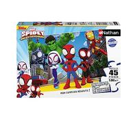 Nathan 86197 - Puzzle para niños (45 Piezas), diseño de Spidey y Sus Amigos extraordinarios, para niña o niño a Partir de 5 años - Puzzle, cartón Grueso y Resistente, acción y Aventura