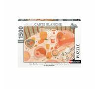 Nathan 87816 - Puzzle (1500 Piezas), diseño de Florence Sabatier, para Adultos y niños a Partir de 14 años, Rompecabezas, colección de Tarjetas Blancas
