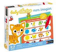 Nathan - Baby Electro Mon Imagier - Descubre formas y colores - Juego educativo electrónico - Incluye 1 bolígrafo de luz y sonido - Para niños a partir de 2 años