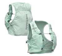 Nathan Chaleco de hidratación para Mujer, Ligero, Transpirable, Equipo para Correr, con 5 Botellas de 45 ml de Hydrapak + Burbuja de 2 litros, Malla antirozaduras, Reflectante, instalación rápida