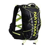 Nathan Chaleco Vaporair 7 L para Hombre, Negro/Amarillo Seguridad, XL