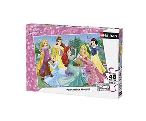 NATHAN - Disney Princess Puzzle Encuentro con los Princesa 45 Piezas, 86537