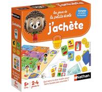 NATHAN Juego Educativo Compro | Juego de meseta juguetón infantil - Juego de la comerciante - Contar, Render la moneda - Kindergarten