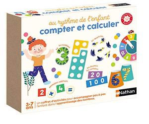 Nathan Juego Educativo - para Aprender a Contar y calcular - Iniciación de matemáticas - para niños - 3 a 7 años