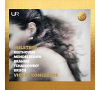 Nathan Milstein joue Beethoven, Mendelssohn, Brahms, Tchaikovski et Bruch : Concertos pour violon.