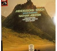 Nathan Milstein, Philharmonia Orchestra, Leon Barzin, Felix Mendelssohn-Bartholdy, Max Bruch - Violinkonzerte - EMI - 1C 037-80 498, His Master's Voice - 1C 037-80 498