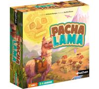 NATHAN - Pachalama - Juego de mesa familiar infantil - Carrera estratégica - Traverse Les Andes, trueque Cacao y verduras, evita las trampas de las otras llamas - A partir de 6 años - 2 a 4 jugadores
