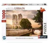 Nathan - Puzle de 1000 Piezas - Notre-Dame de París al anochecer - Adultos y niños a Partir de 14 años - Puzle Ajuste Colección Urban - 12001694