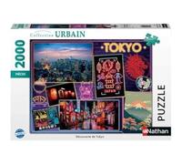 Nathan - Puzle de 2000 Piezas - Descubre Tokio - Adultos y niños a Partir de 14 años - Puzle Colección Urbana - Japón - 12001091