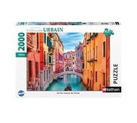 Nathan - Puzle de 2000 Piezas - En los Canales de Venecia - Adultos y niños a Partir de 14 años - Puzle Ajuste Colección Urban - 87311