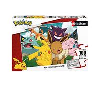 Ravensburger- Puzzle 100 pièces-Pikachu et Les Pokémon Niño, Multicolor (4005556867745)